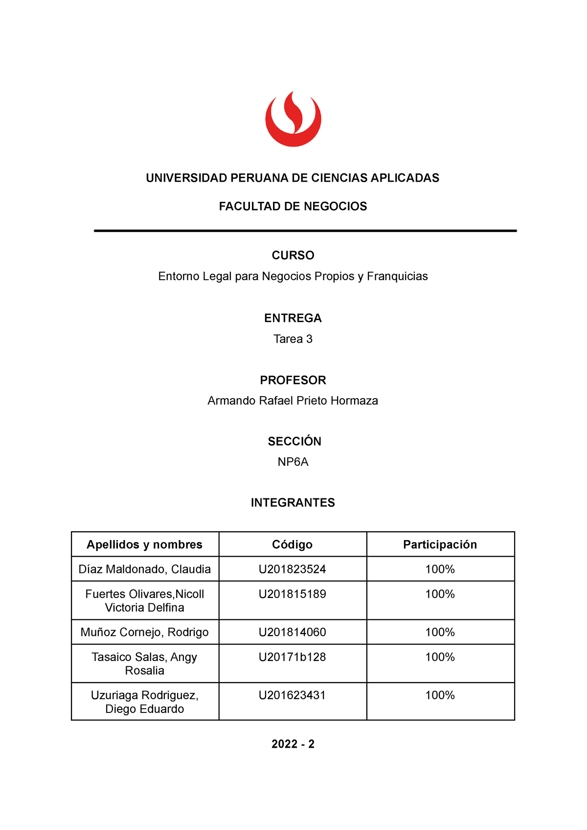 Tarea 3 Grupo 7 - Trabajo Grupal De Las Semana 5 - UNIVERSIDAD PERUANA ...