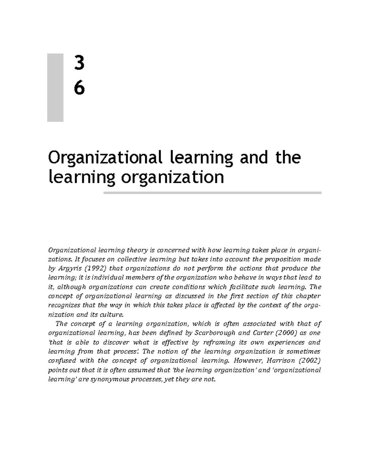 organization learning case study pdf