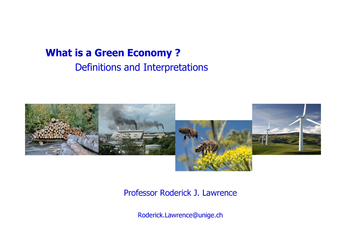 thesis on green economy
