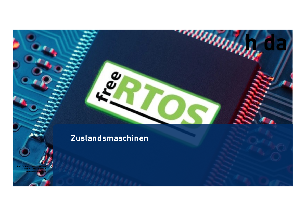RZS-2-Zustandsmaschinen - Zustandsmaschinen Prof. Dr. Eiken Lübbers ...