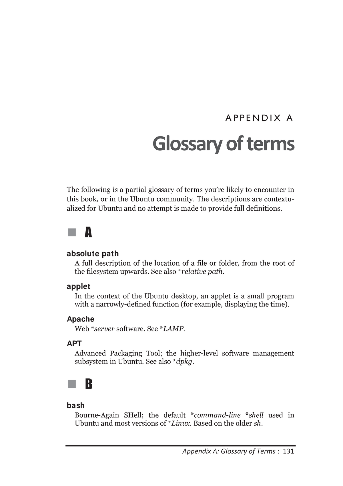 Appendix A - Glossary Of Terms - APPENDIX A Glossary Of Terms The ...