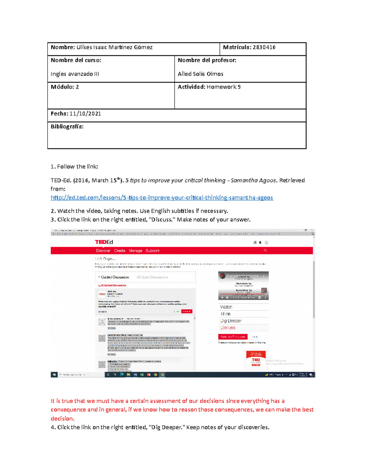 Ingles avanzado III homework 6 - Finanzas Internacionales - TecMilenio ...