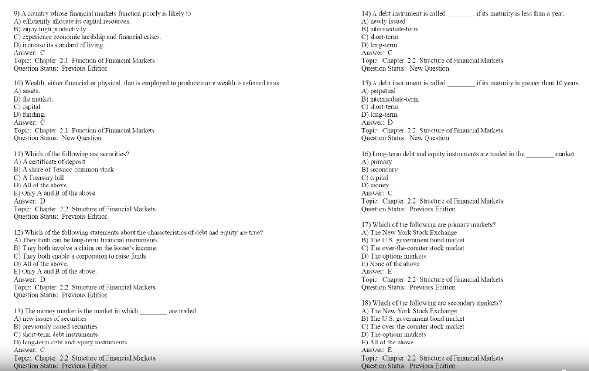 Test Bank Chapter 1 - Finance - Studocu