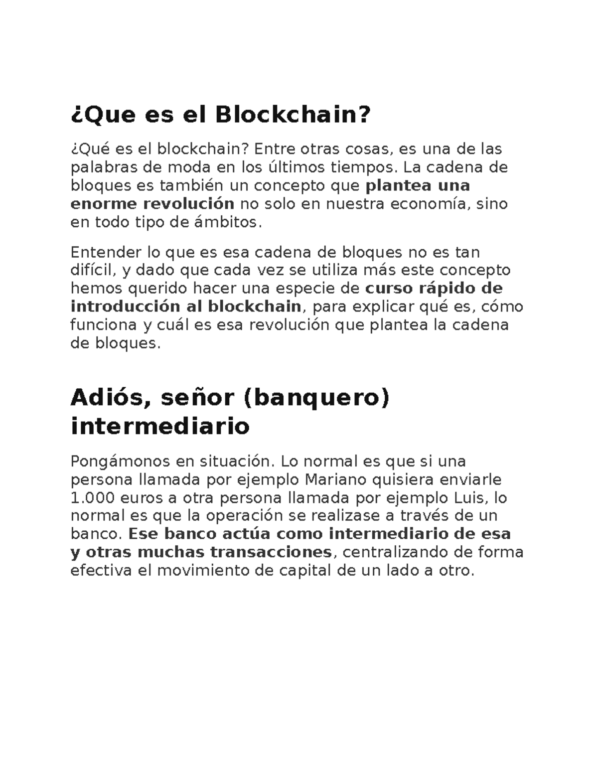 Blockchain Y Sus Aplicaciones En El Mundo Actual - ¿Que Es El ...