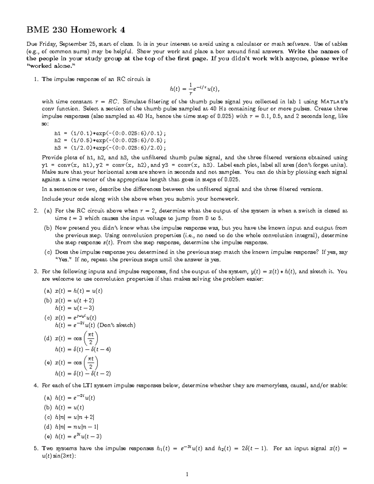 Hw4 - Homework 4 - Instructions - BME 230 Homework 4 Due Friday ...