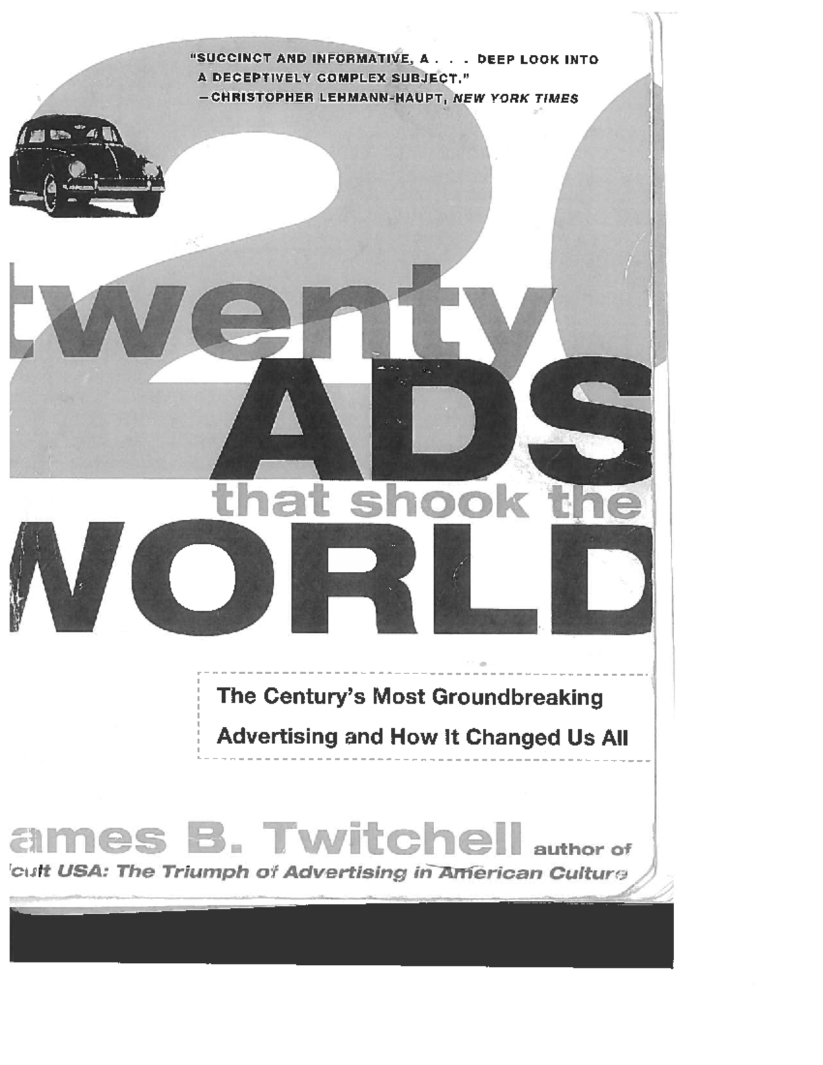 20 Ads That Shook the World - Intro - APRD 3006 - Studocu