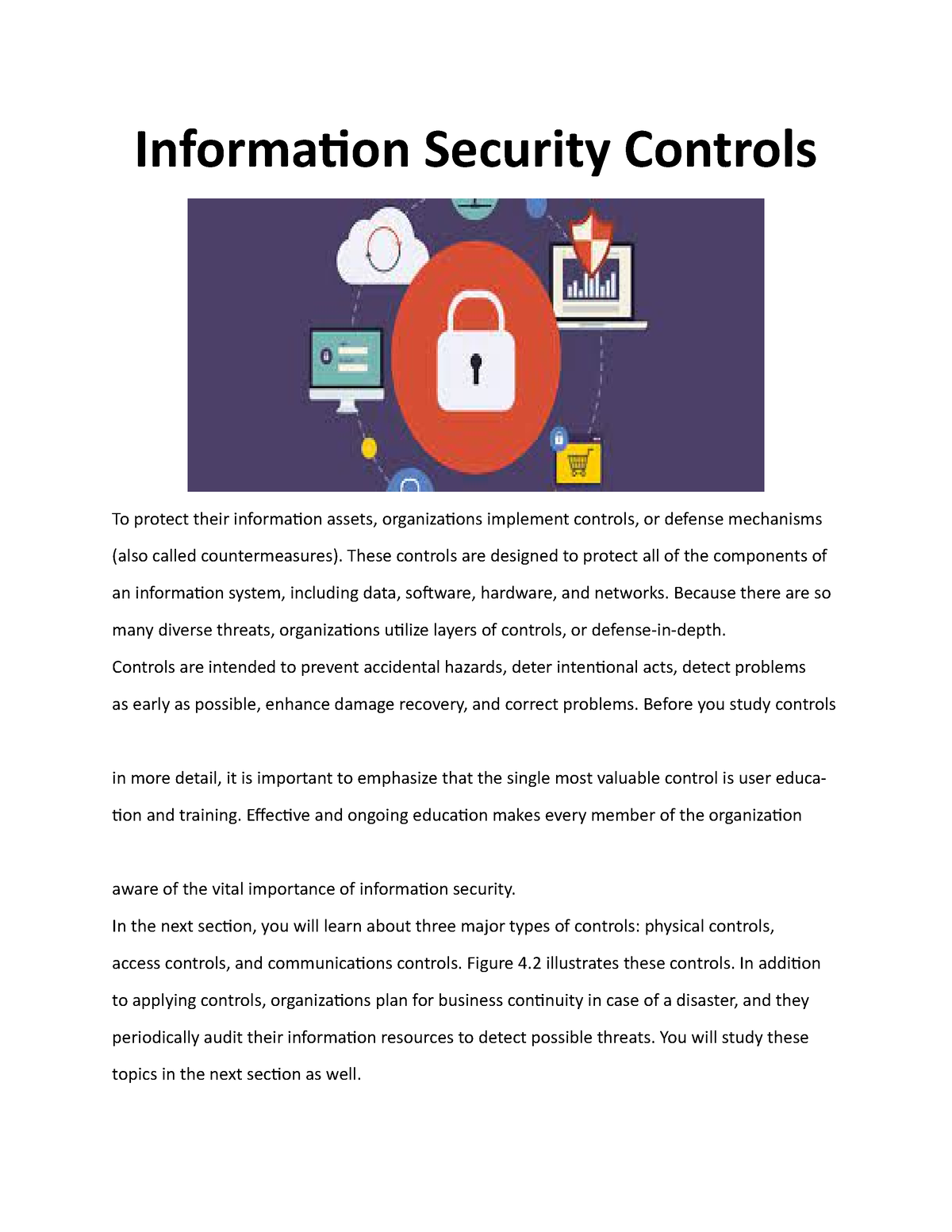 Information Security Controls 2 - These Controls Are Designed To ...