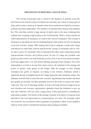 The Caste and Class system in India - They are the governing factors ...