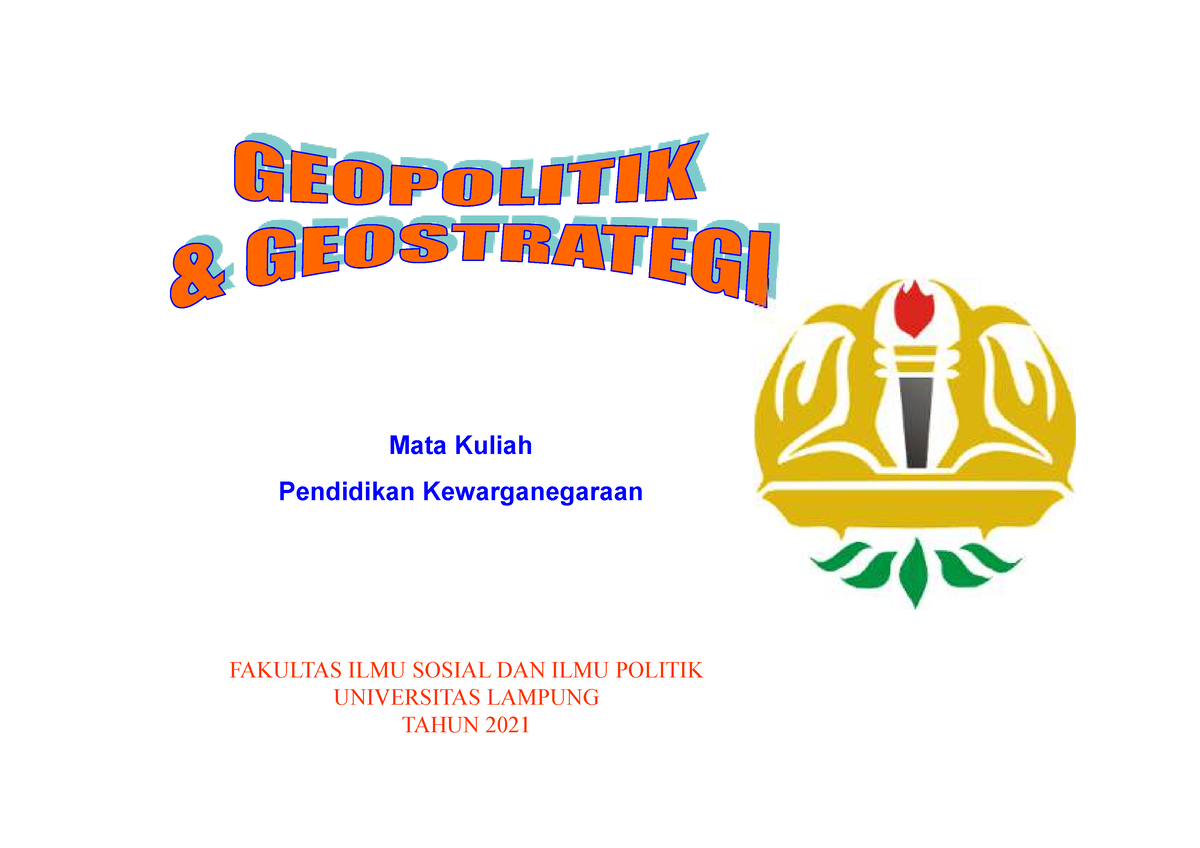 Geopolitik Dan Geostrategi - Mata Kuliah Pendidikan Kewarganegaraan ...