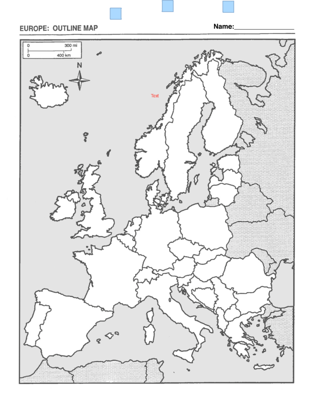 01.Europe F 2021 - map for europe - EUROPE – OCEAN PLACE NAMES (67 ...