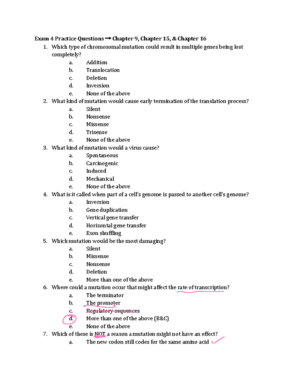 Exam4Practice Questions Chapter 9Chapter 15Chapter 16 - Exam 4 Practice ...