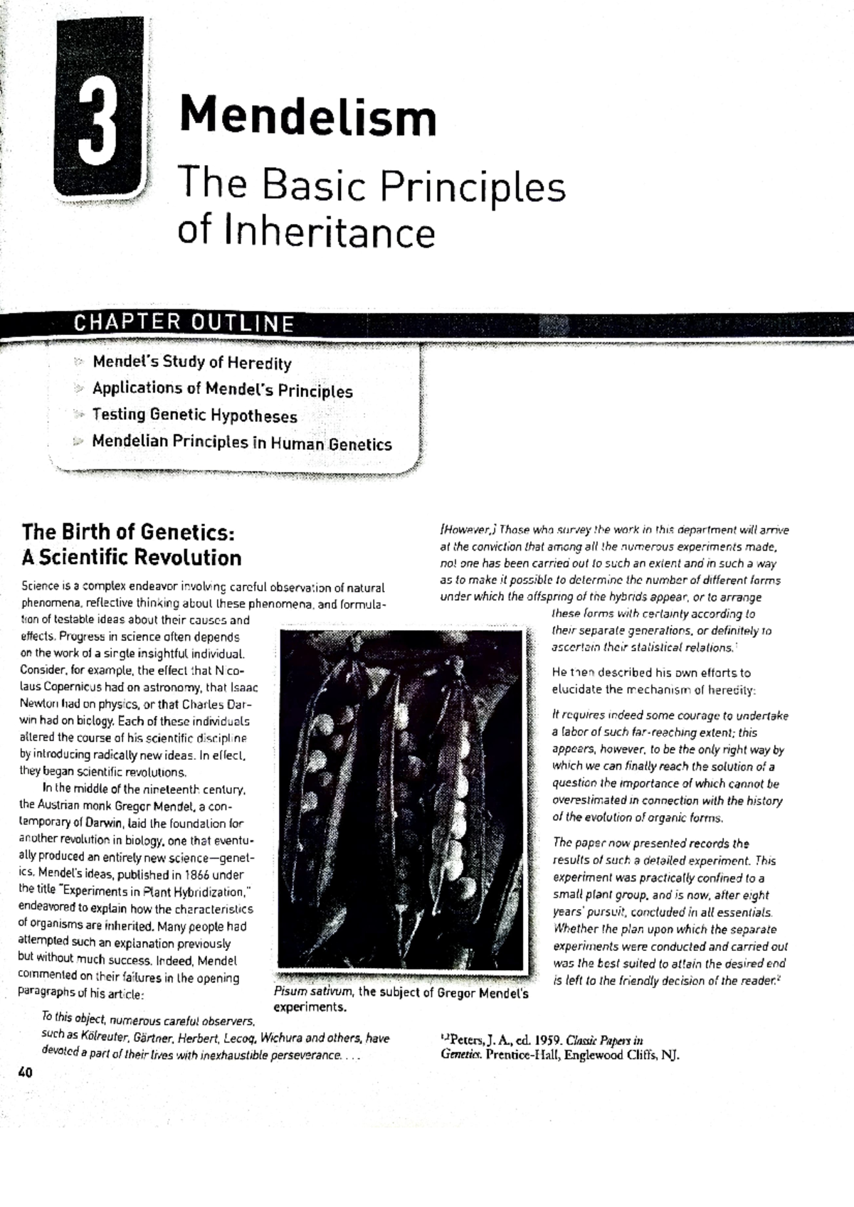 Basic principles of inheritance 3 Mendelism The Basic Principles of