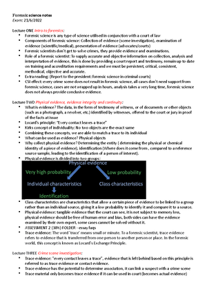 essay topics about forensic science