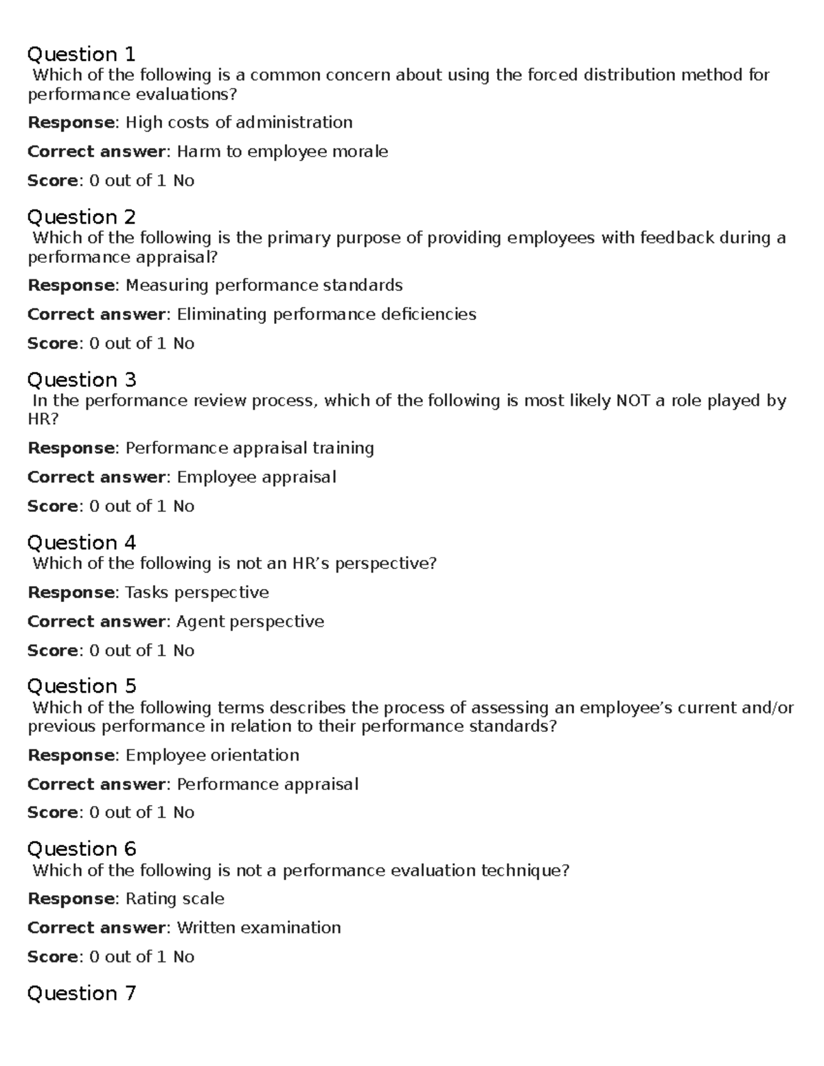 Performance Management System Full MCQs - Question 1 Which Of The ...