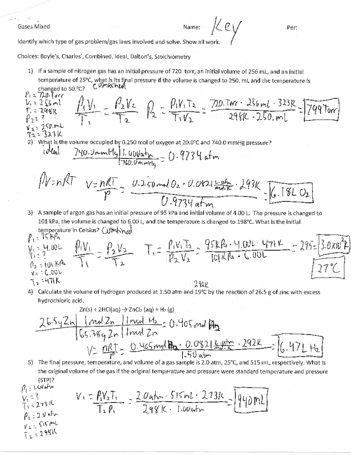 Answer key gas laws - Hope this will help - Nursing - Studocu