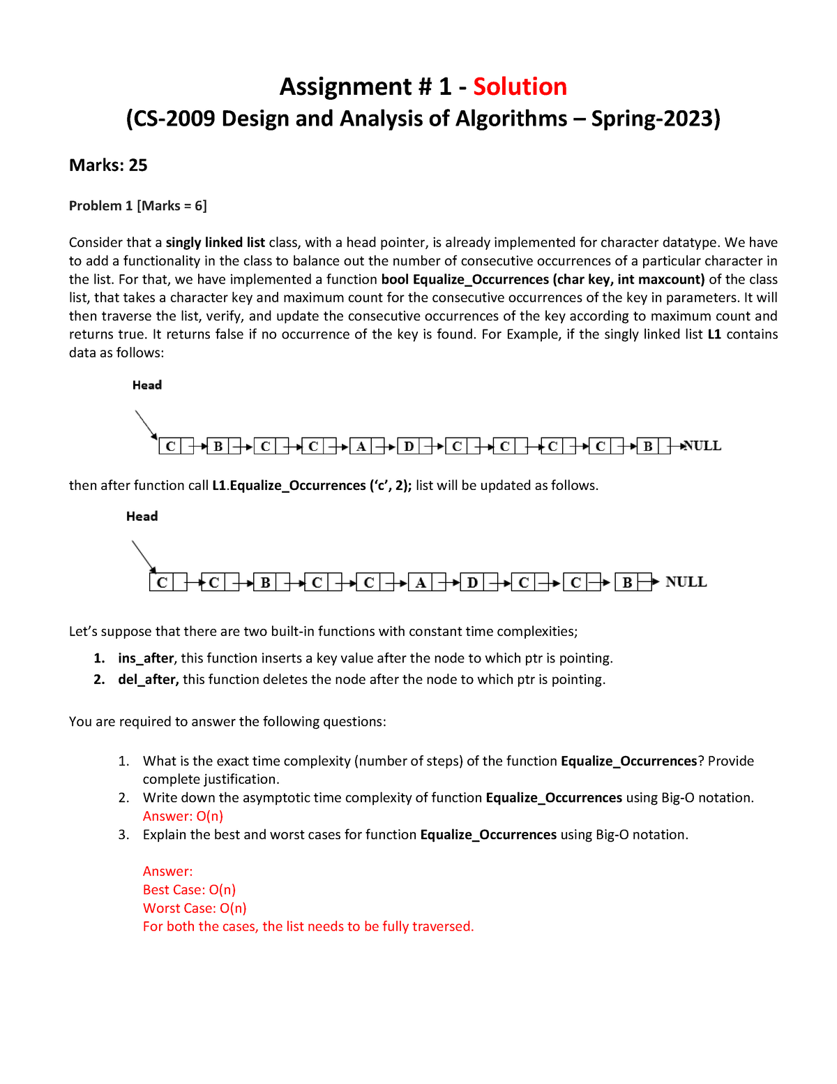 Assignment-1-Solution - Assignment # 1 - Solution (CS-2009 Design And ...