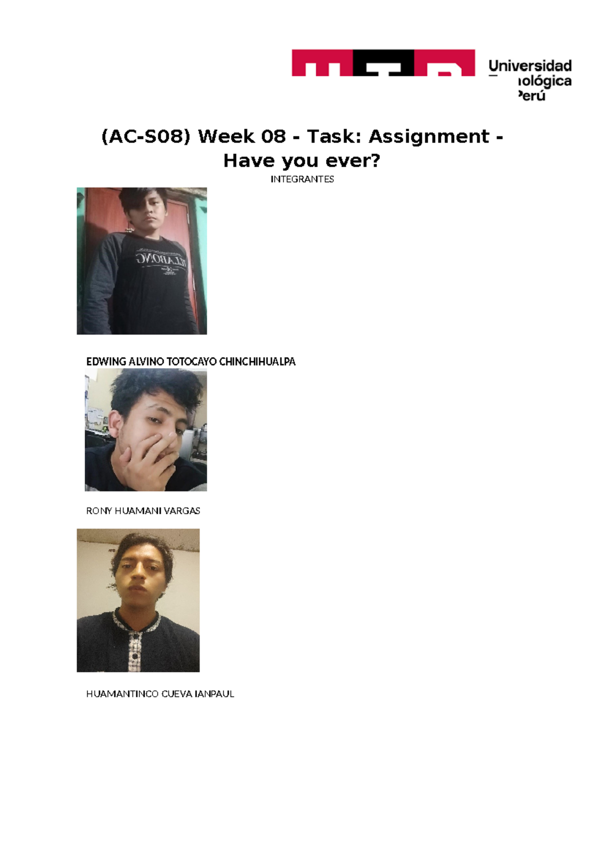 (AC-S08)Week 08 Edwin,RONY - (AC-S08) Week 08 - Task: Assignment - Have ...