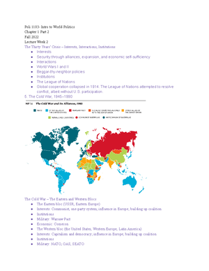 Homework 1 Final - Intro to World Politics, Assignment, Mark: 3/5 ...
