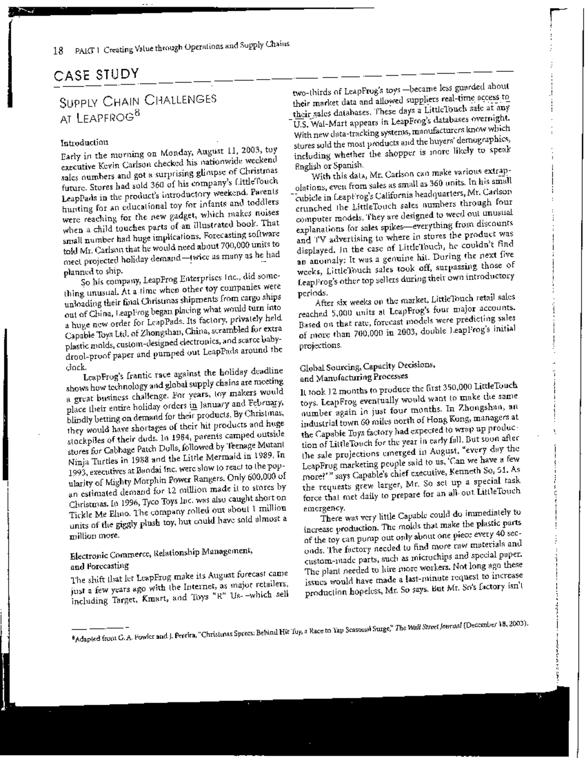 Supply chain challenges at leapfrog.pdf 2 Metallurgy Studocu