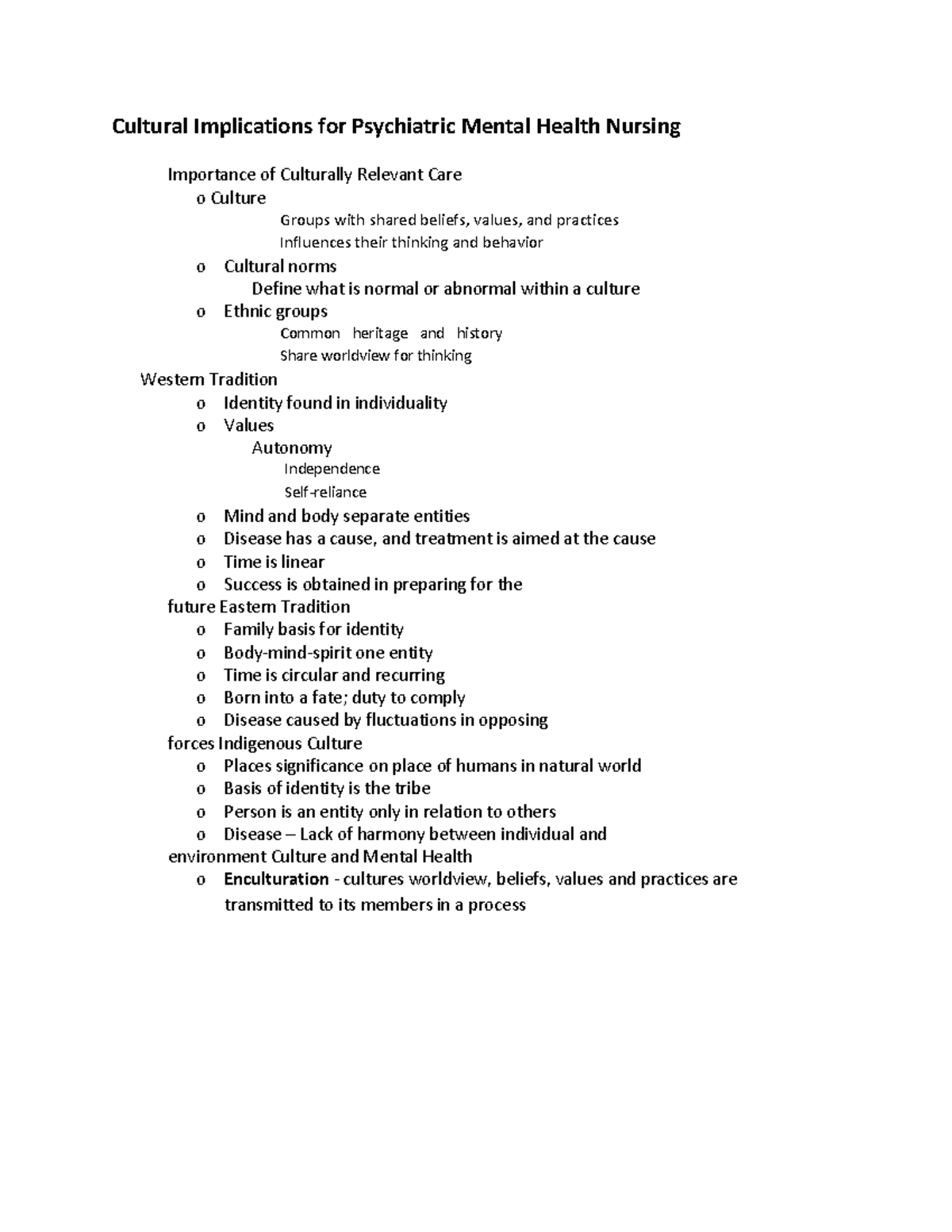 Cultural Implications in Psychiatric Mental Health and Nursing ...