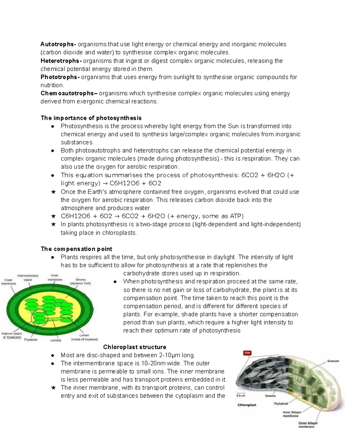 Photosynthesis - biology - Autotrophs- organisms that use light energy ...