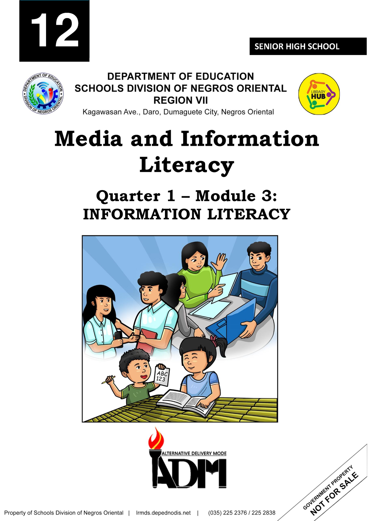 Grade 12 -MIL Q1 Module 3 Shsph - 121212 SENIOR HIGH SCHOOL Media And ...