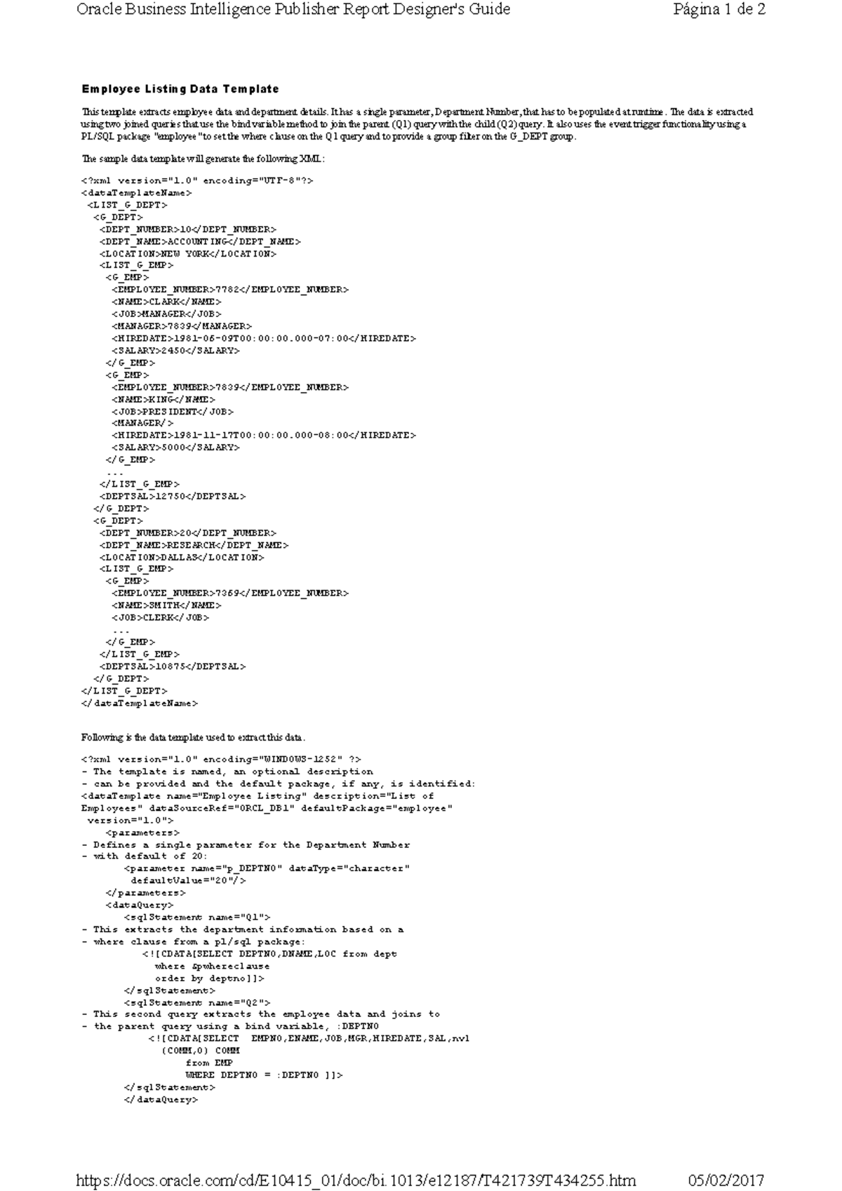 Building a Data Template - Using PL-SQL Package as Data Source ...