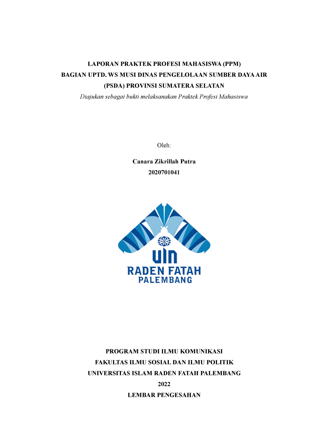 Laporan Praktek Profesi Mahasiswa ( Canara) - LAPORAN PRAKTEK PROFESI ...