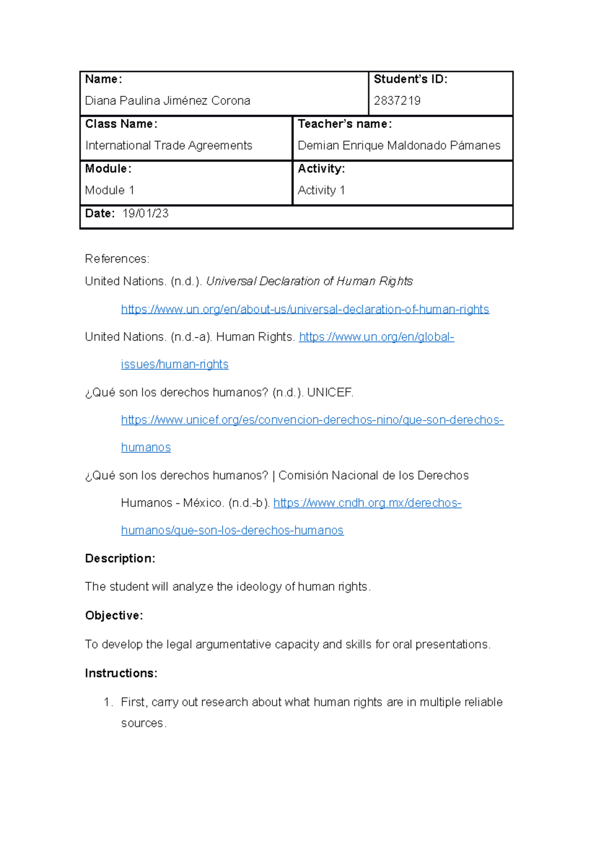 Act1 - tarea - Name: Diana Paulina Jiménez Corona Student’s ID: 2837219 ...