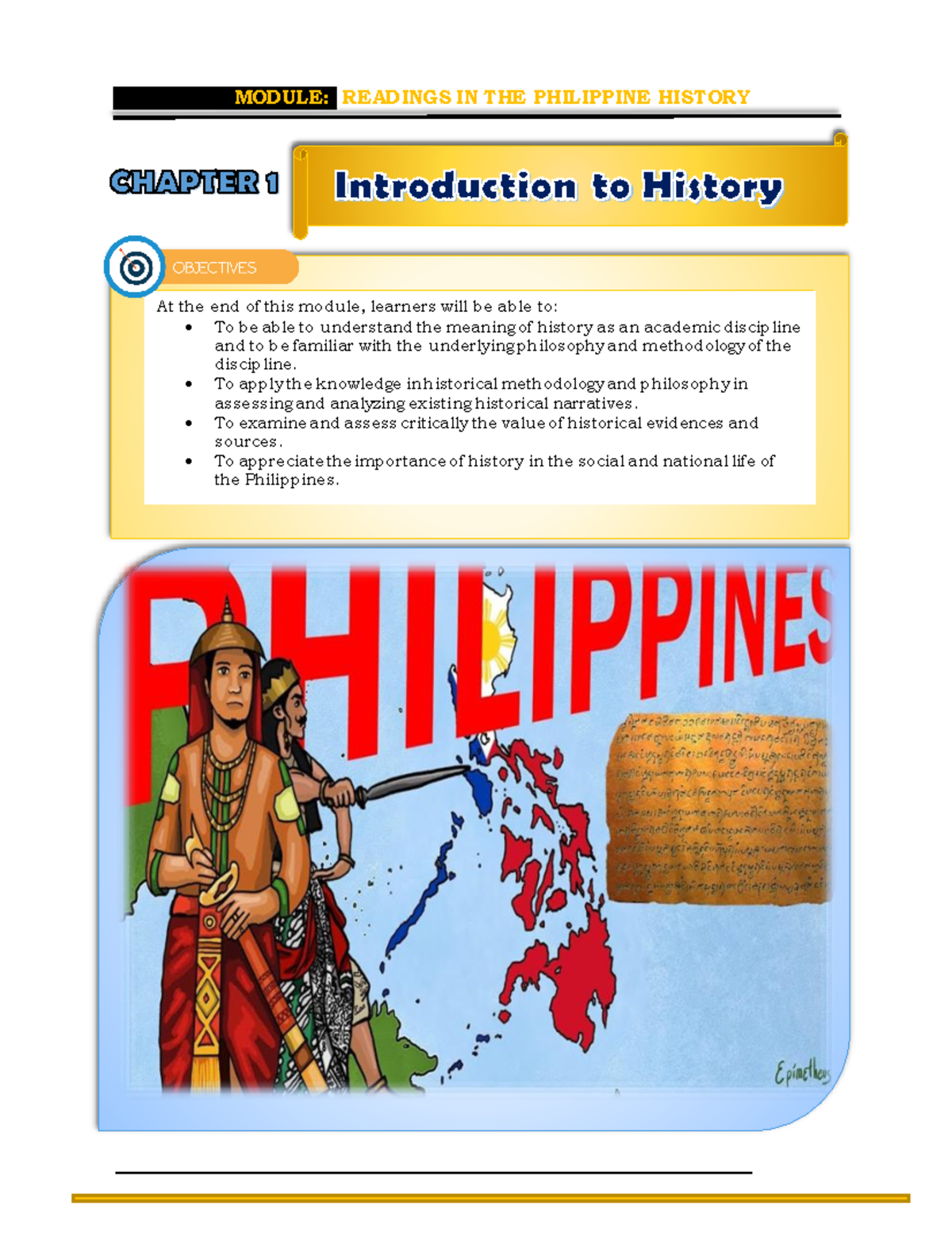 Chapter 1- Introduction TO History - At The End Of This Module ...