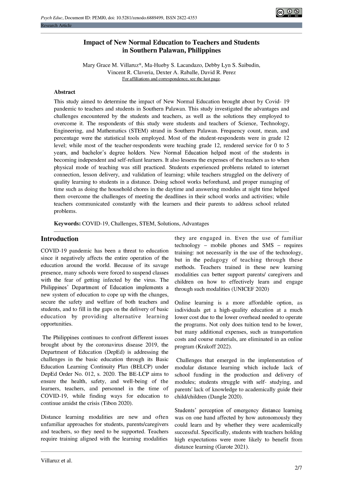 research about new normal education in the philippines pdf