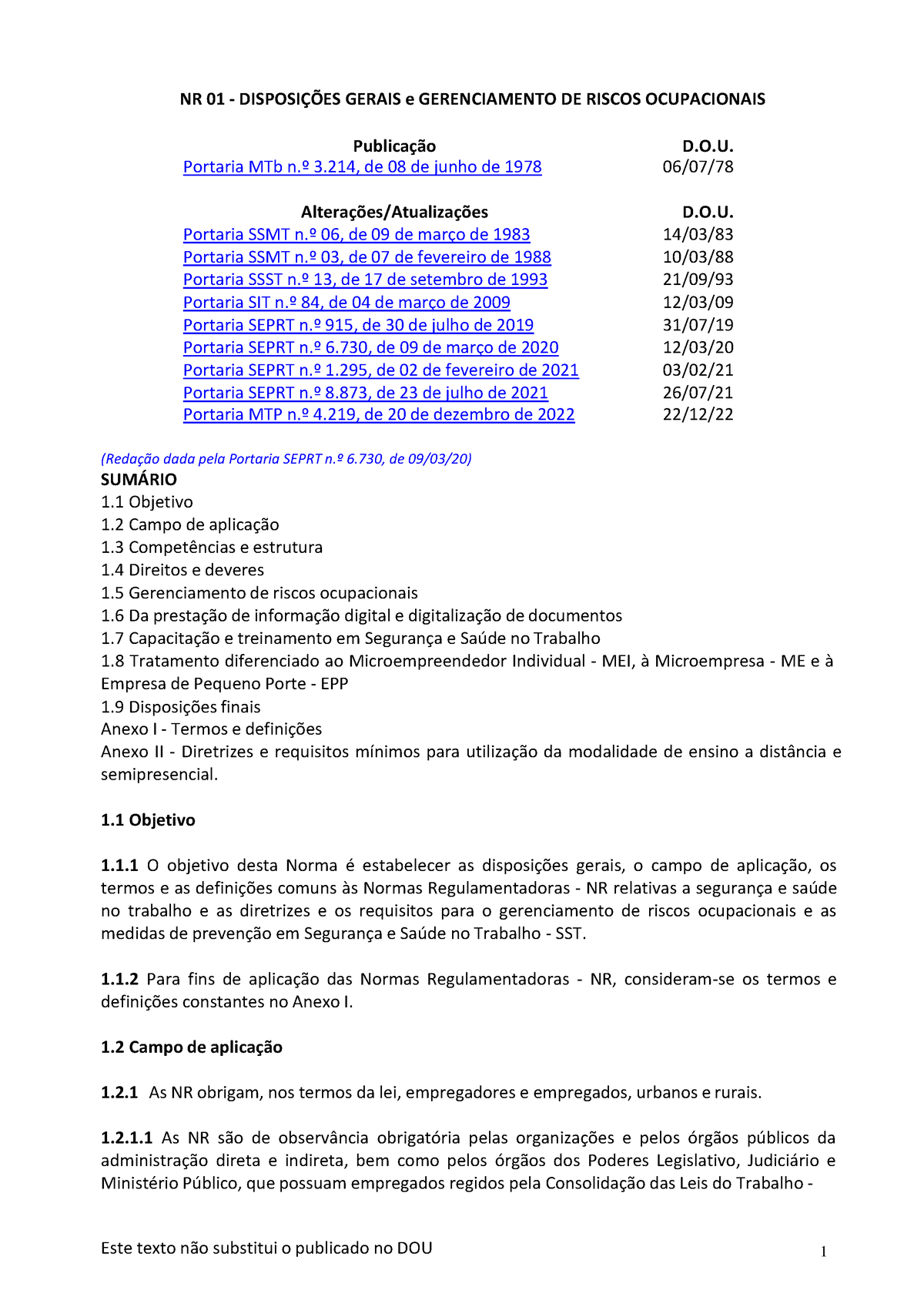 Gerenciamento De Riscos Ocupacionais Pgr Nr Disposies Gerais E Gerenciamento De Riscos