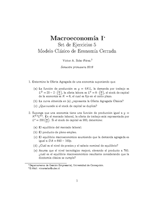 Ejercicios Modelo IS-LM - Macroeconom´ıa I∗ Set De Ejercicios 10 Modelo ...