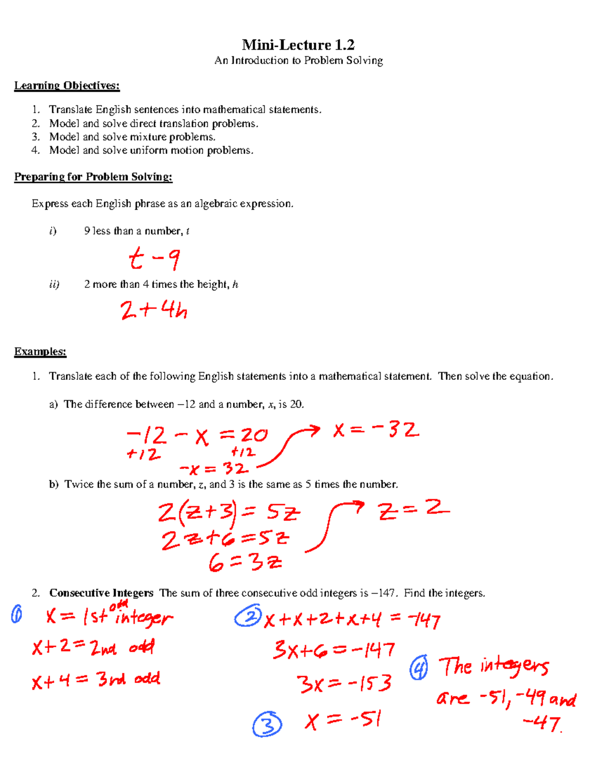 1-2c - will help you in math and help you critically - Mini-Lecture 1 ...