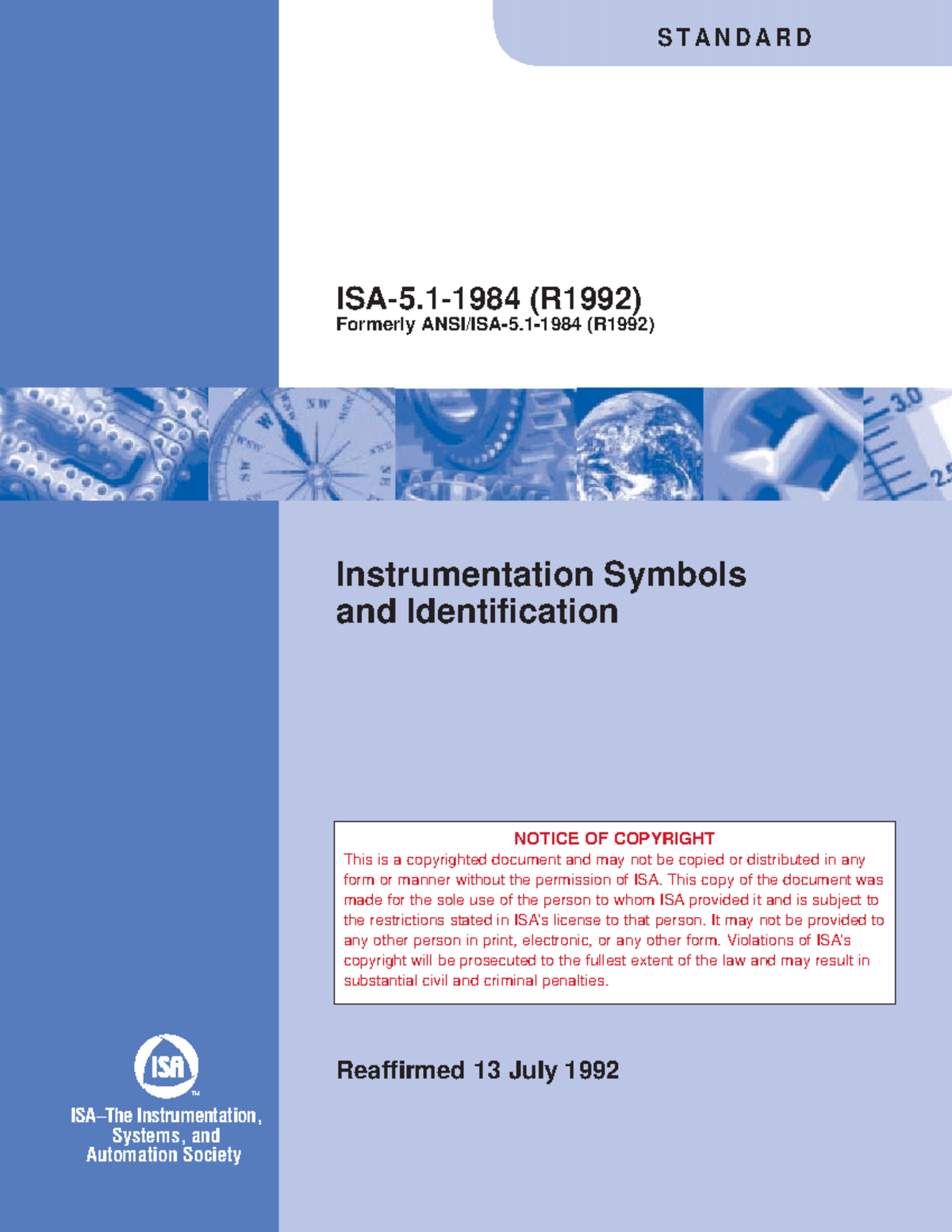ISA 51-1984 - fhgfh - Instrumentation Symbols and Identification ...