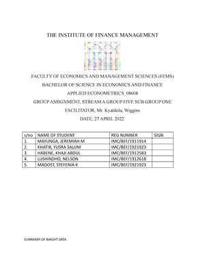 Applied Qns - BOSTON COLLEGE Department Of Economics EC 228 ...