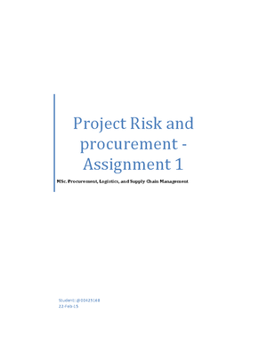 P&RM - project risk and procurement case study IKEA - Introduction ...