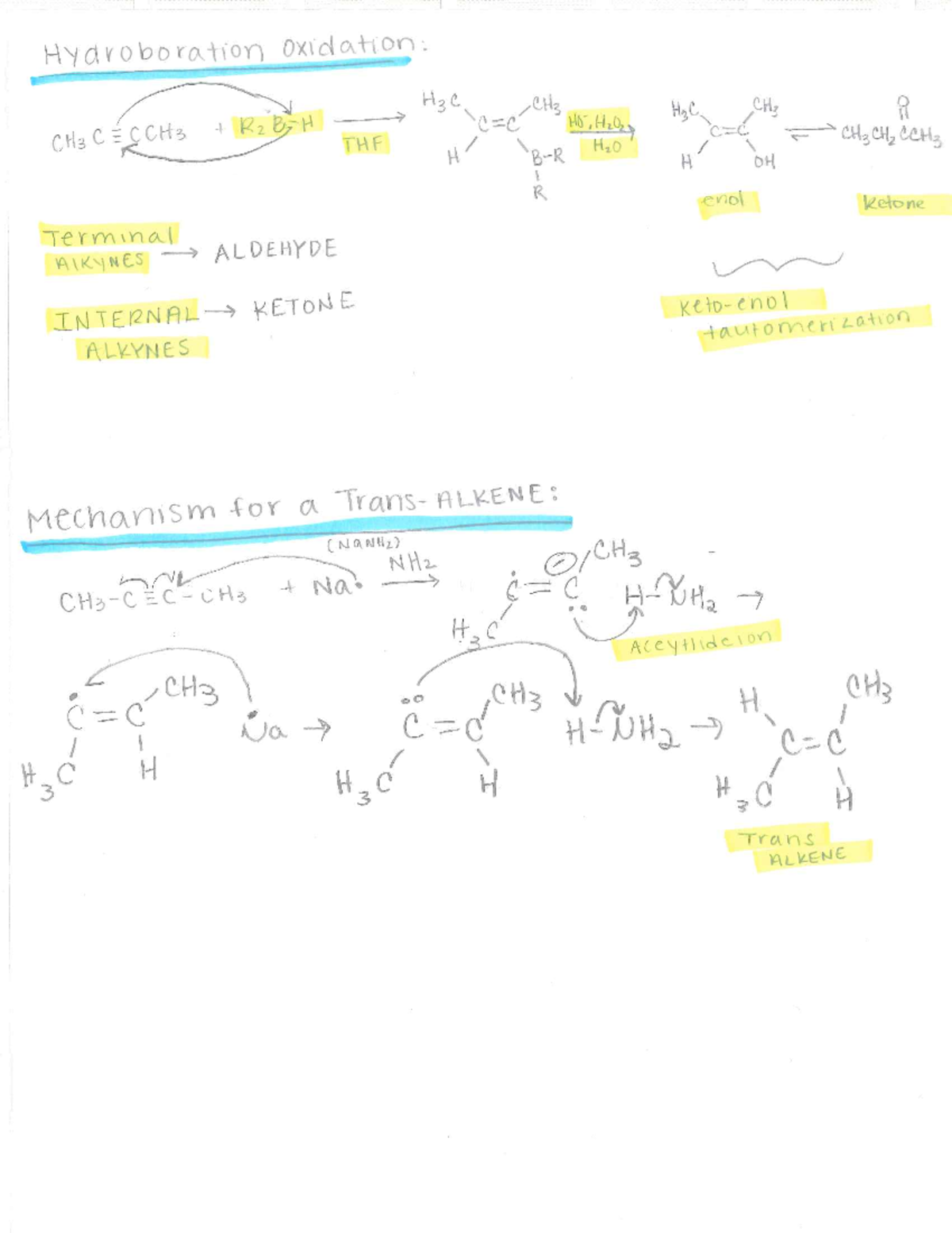 2019 0306103217343 - detailed summary of alkyne reaction mechanism with ...