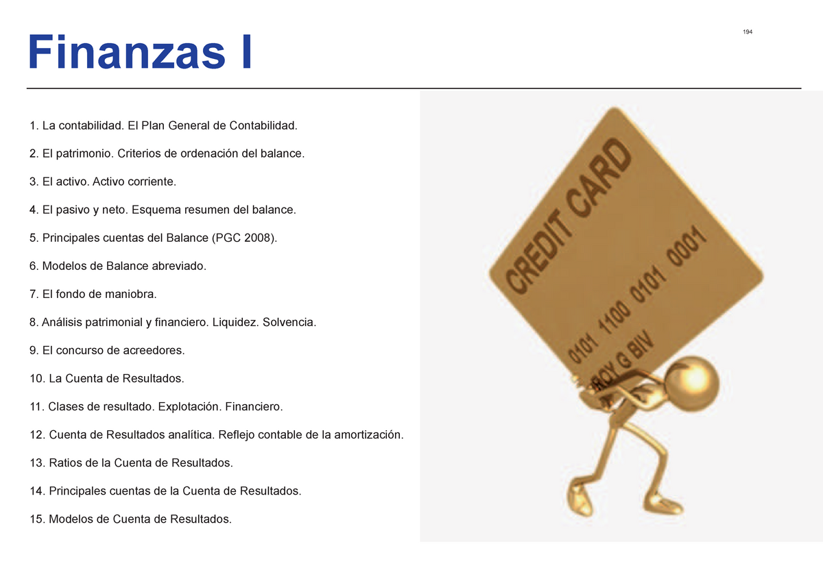 Finanzas I La Contabilidad El Plan General De Contabilidad 2 El Patrimonio Criterios De 8765