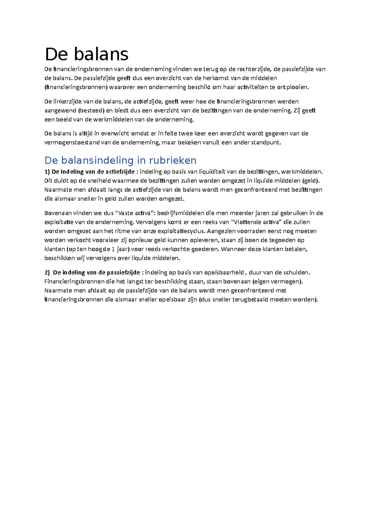 Samenvatting Inleiding Boekhouden - Bedrijfsmanagement - Studocu