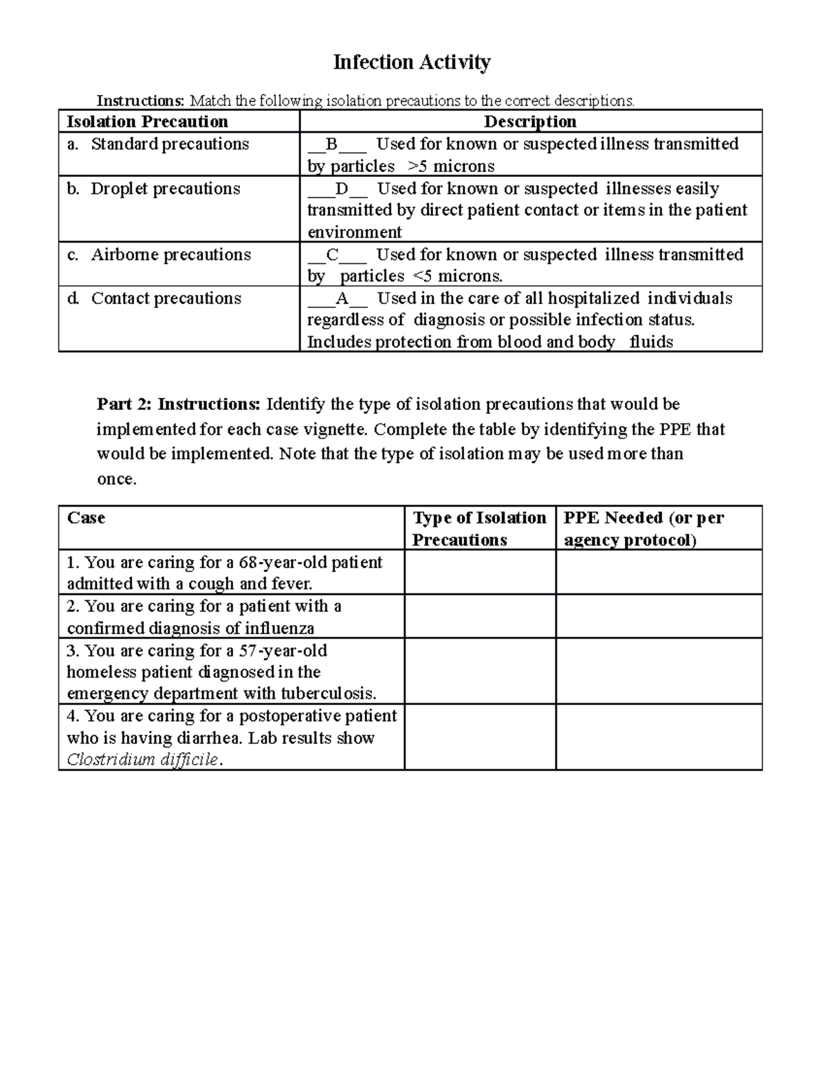 isolation-precaution-infection-activity-instructions-match-the