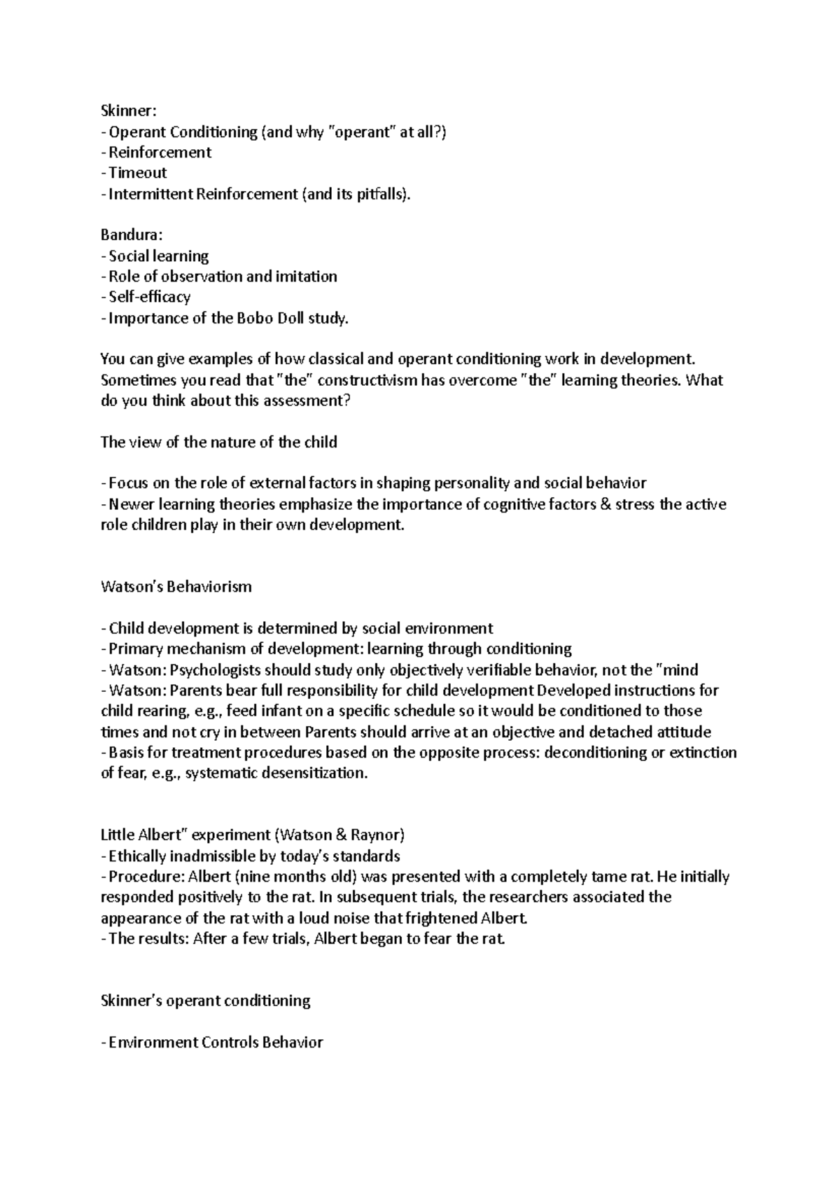 Skinner Psychology Skinner Operant Conditioning (and why "operant