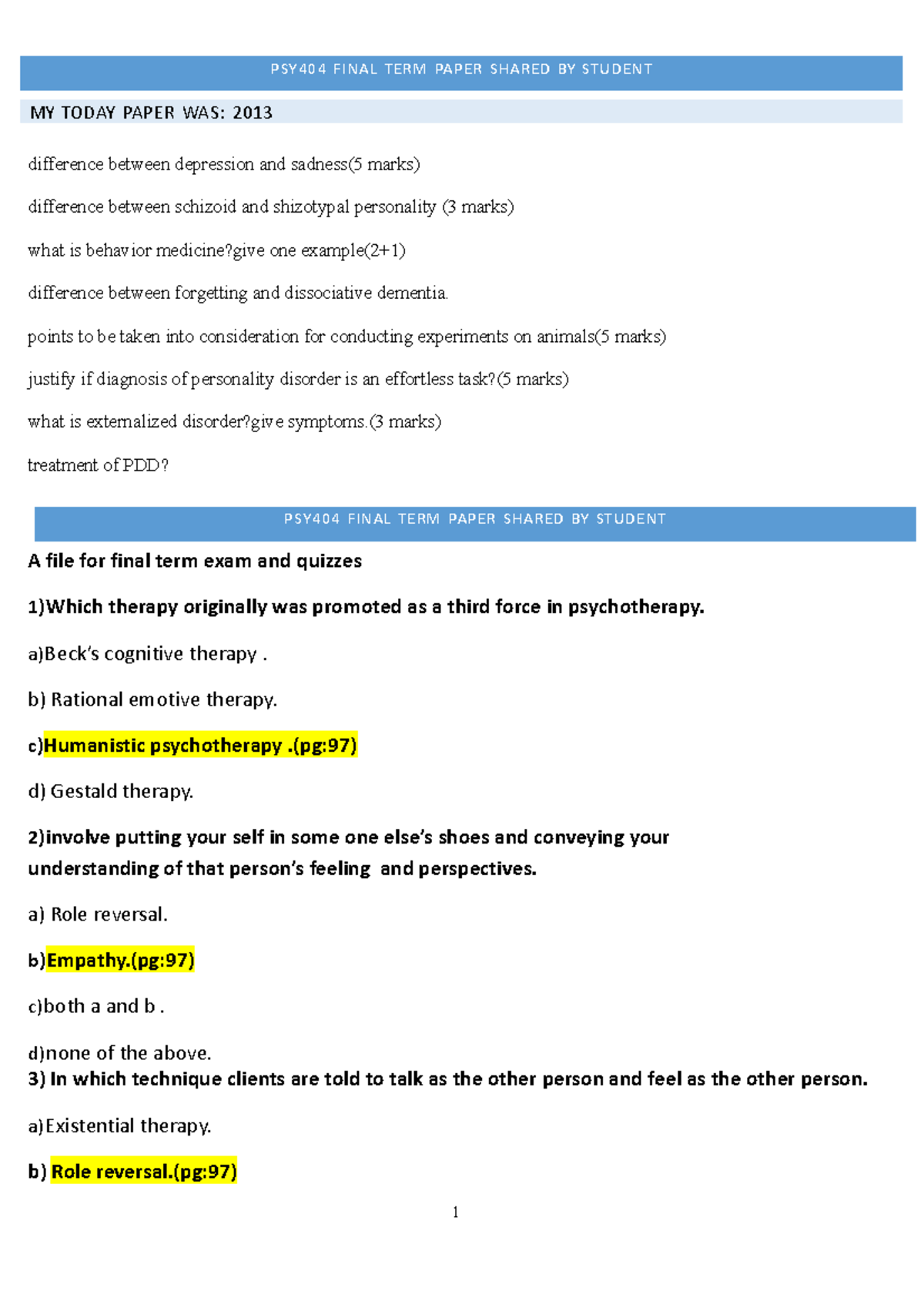 PSY404-Final-Term-By Rana Abubakar Khan - PSY404 FINAL TERM PAPER ...
