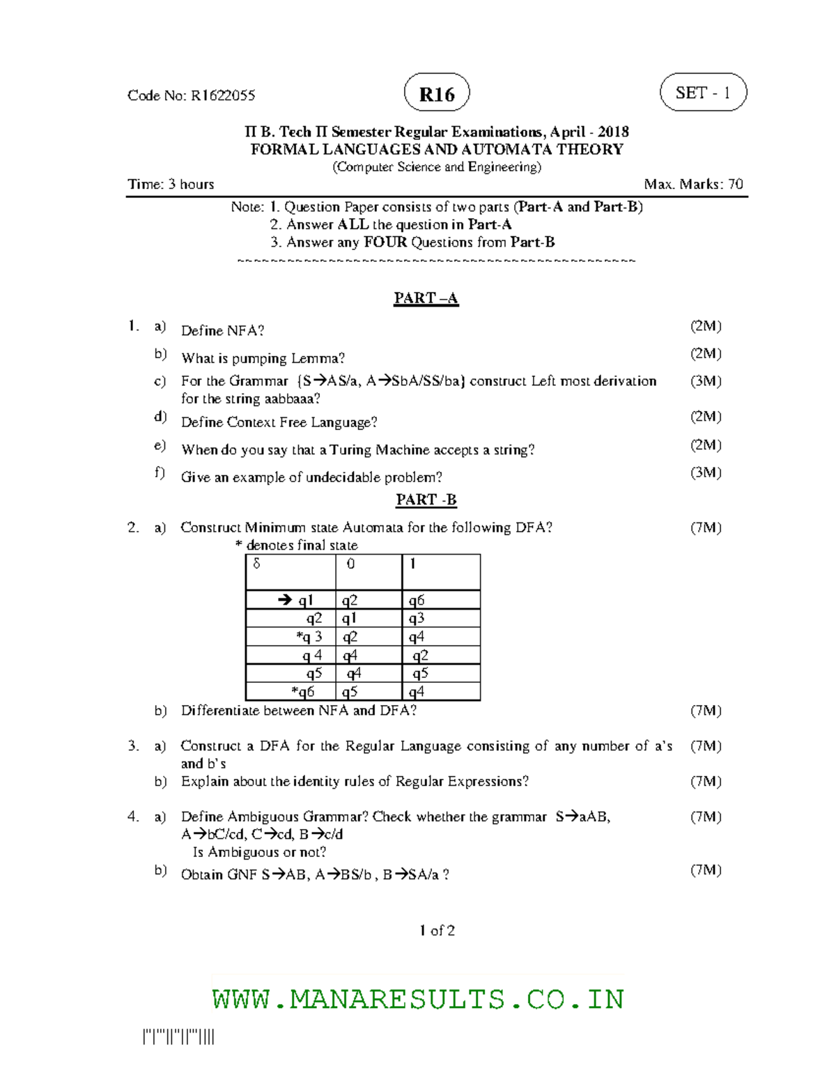 Flat Qp - Jdlfjdlkjlfkjdlk - II B. Tech II Semester Regular ...