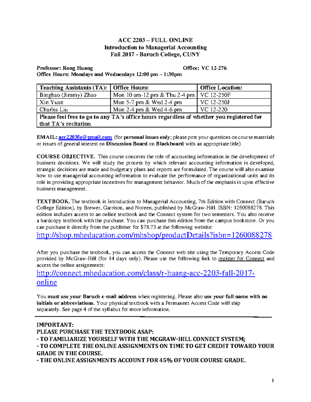 ACC 2203 Syllabus Fall-2017 Online 082417 - ACC 2203 FULL ONLINE ...