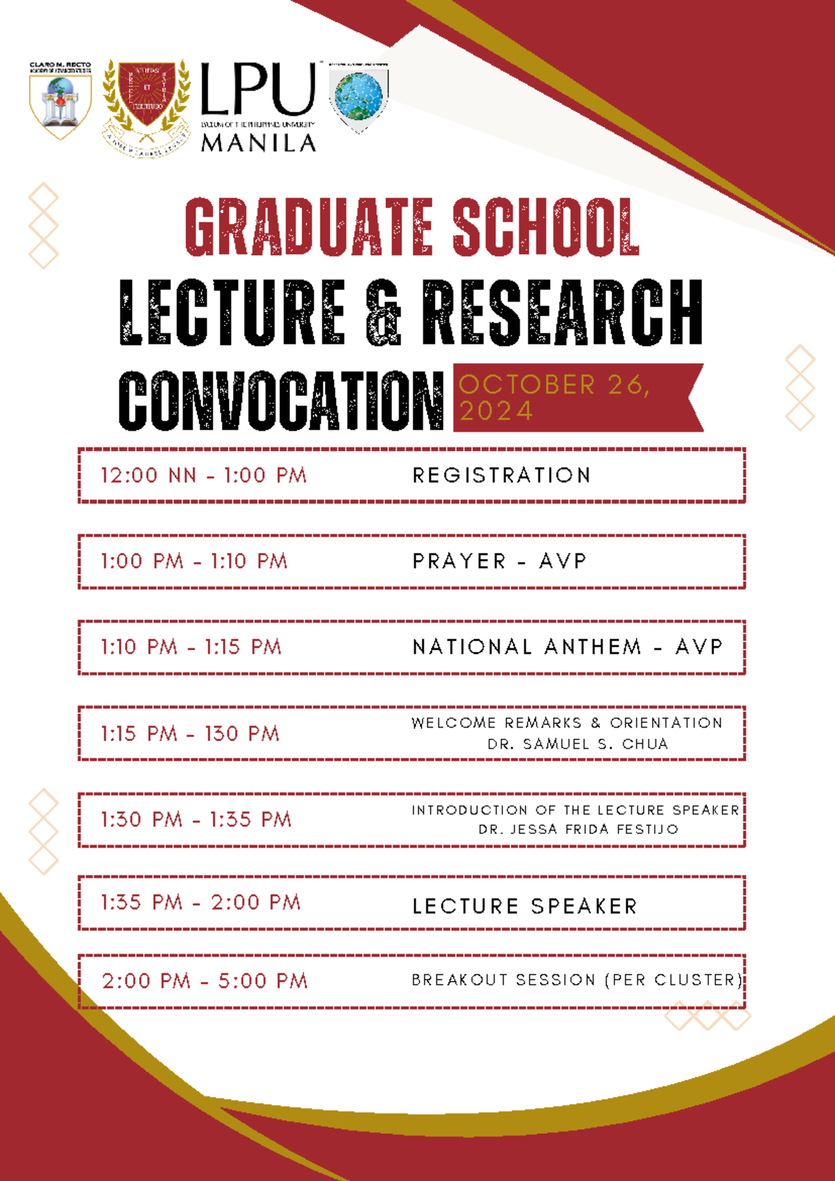 Series 7 Lecture and Research Convocation 2 1 - LECTURE & RESEARCH ...