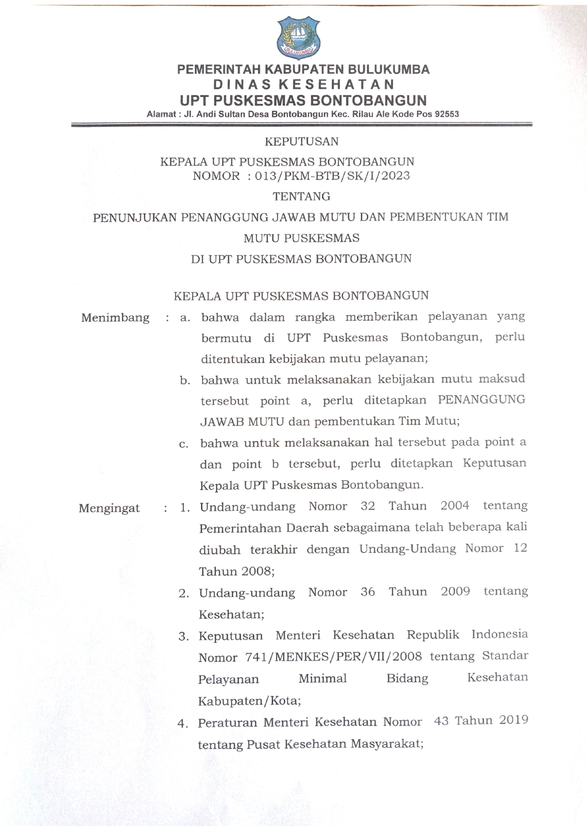 SK - SK SURAT KEPUTUSAN - Social Psychology - Studocu