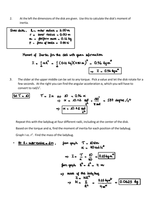 Lab #7 - detailed work. - MUNEEB JAMLANEY Physics Lab Report ...