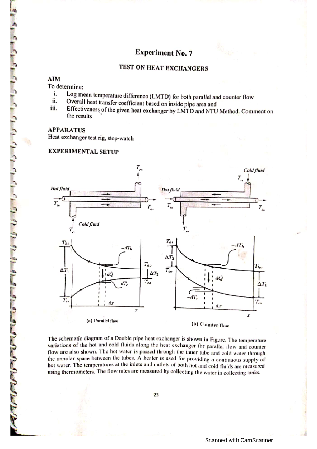 Lab heat exchanger Mechanical Engineering Studocu