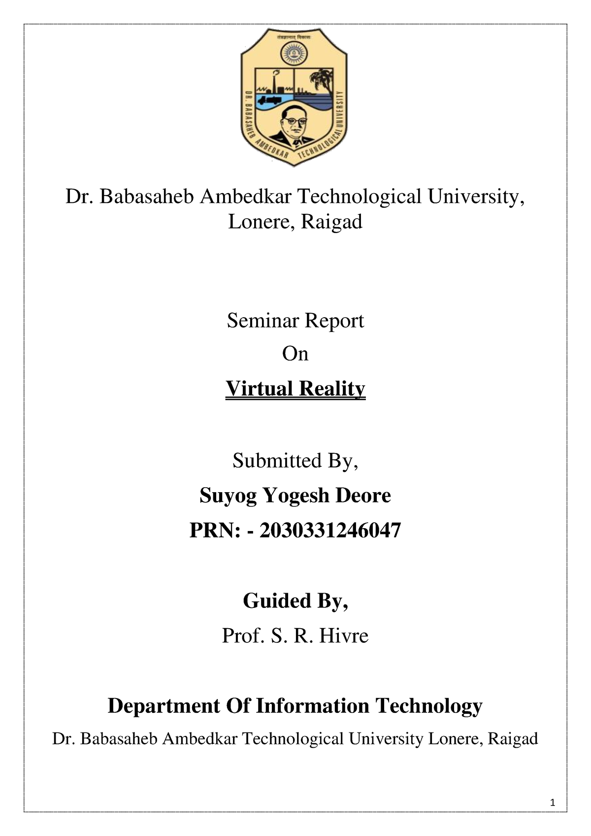 literature review seminar report